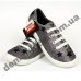 Детские кеды-тапочки 3F Fredom For Feet MALWA 4BT14/6 серебро