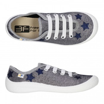 Детские кеды-тапочки 3F Fredom For Feet MALWA 4BT14/6 серебро
