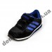 Детские кроссовки Adidas микропора черно-синие