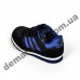 Детские кроссовки Adidas микропора черно-синие