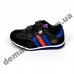 Детские кроссовки Adidas микропора черно-сине-красные
