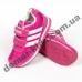 Детские кроссовки Adidas микропора малиново-белые
