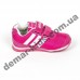 Детские кроссовки Adidas микропора малиново-белые