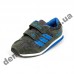 Детские кроссовки Adidas микропора серо-синие