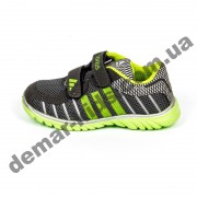 Детские кроссовки Adidas серо-зеленые ( пенка )