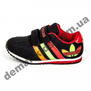 Детские кроссовки Adidas черно-красные
