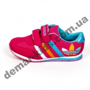 Детские кроссовки Adidas малиново-голубые