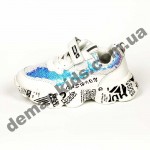 Детские кроссовки Alemy Kids белые с пайетками