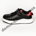 Детские кроссовки Apawwa GC26-1 BLACK черно-красные
