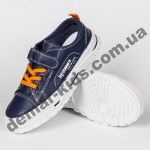 Детские кроссовки кеды Apawwa VC72-1 NAVY сине-оранжевые 25-30