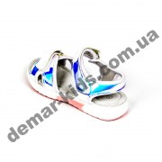 Детские голографические босоножки Apawwa GX187-1 (GX188-1) SILVER сербряно-голубые