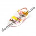 Детские голографические босоножки Apawwa GX187-1 (GX188-1) PINK розово-желтые