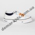 Детские кроссовки кеды Apawwa VC74-1 WHITE бело-оранжевые 25-30