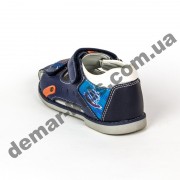 Детские босоножки BBT kids сине-оранжевые ( 22-27 )