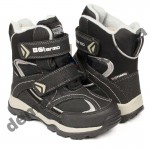 Детские термоботинки B&G Termo HL209-807 черно-серые