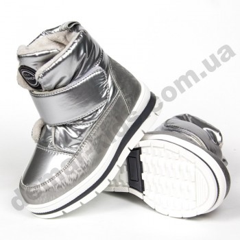 Детские зимние ботинки Clibee A88 silver серебро ( 22-27 )