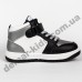 Детские высокие кроссовки хайтопы Clibee P693 BLACK/SILVER 26-31
