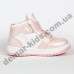 Детские высокие кроссовки хайтопы Clibee P693 PINK/WHITE  26-31