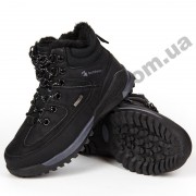 Детские зимние ботинки Clibee черные шнурок ( 32-37 )