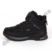 Детские зимние ботинки Clibee черные шнурок ( 32-37 )