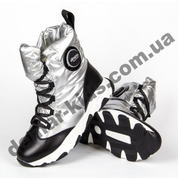 Детские зимние ботинки Clibee A86 серебро ( 32-37 )