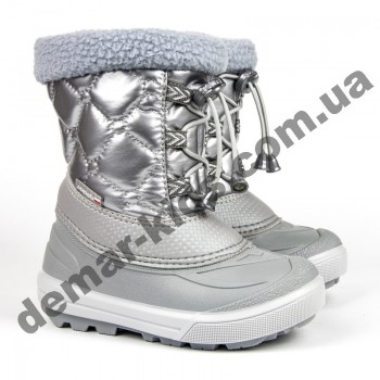 Детские зимние дутики Demar FURRY 2 Light 1510NE серебро 30-35