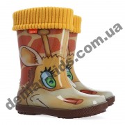Детские резиновые сапоги Demar HAWAI LUX PRINT AK жираф