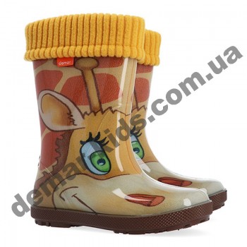 Детские резиновые сапоги Demar HAWAI LUX PRINT AK жираф