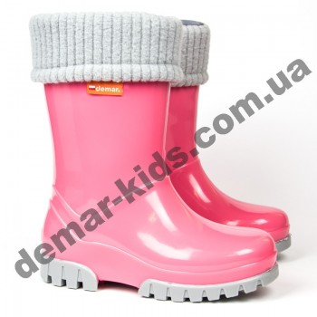 Детские резиновые сапоги Demar TWISTER LUX F ( розовые )