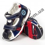 Детские босоножки Jong Golf  A881-1/A885-1 сине-белые