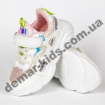 Детские кроссовки Kimbo-o DD56-2C бело-розовые