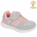 Детские кроссовки Том М 5564X серо-розовые средние