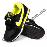 Детские кроссовки NIKE черно-зеленые