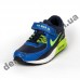 Детские кроссовки NIKE AIR MAX сине-зеленые липучка