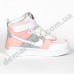 Детские высокие кроссовки хайтопы Nike B53-7 пудра 27-32