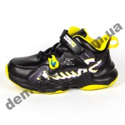 Детские кроссовки R-Walker черно-желтые  ( 32-37 ) 