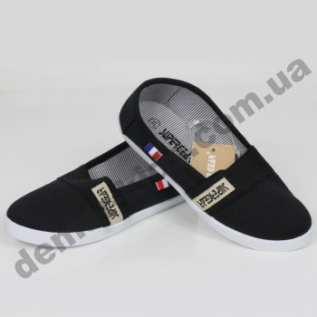 Детские слипоны SLIP ON Super-gear черные унисекс