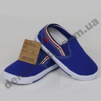Детские слипоны SLIP ON Super-gear синие ( малыши )