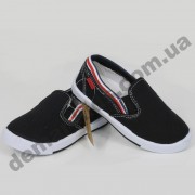 Детские слипоны SLIP ON Super-gear черные ( малыши )