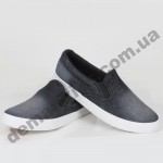 Детские слипоны SLIP ON Wink черные подошва полиуретан ( подросток )
