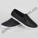 Детские слипоны SLIP ON Wink черные перламутр