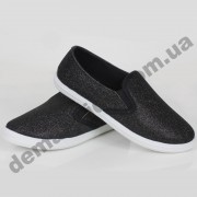 Детские слипоны SLIP ON Wink черные перламутр