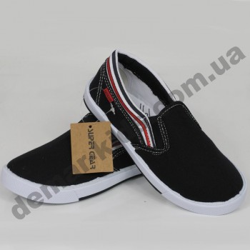 Детские слипоны SLIP ON Super-gear черные 