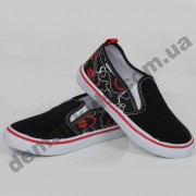 Детские слипоны SLIP ON Wink черно-красные