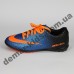 Детские футбольные сороконожки Nike сине-оранжевые - 2
