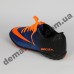 Детские футбольные сороконожки Nike сине-оранжевые - 2