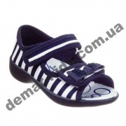 Детские босоножки-тапочки 3F Fredom For Feet Maja 3SA22/8 синие-белая полоска