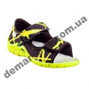 Детские босоножки-тапочки 3F Fredom For Feet Sfinks 3TR22/9 черно-желтые