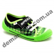 Детские кеды мокасины 3F Uran 3SK8/11 зеленые