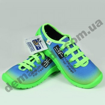 Детские кеды-тапочки 3F Fredom For Feet MIDAS 3RX14/2 зелено-голубые